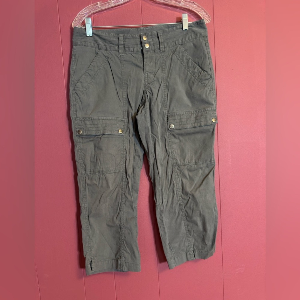Koppen Women's Ripstop Hiking Gray Cargo Capris